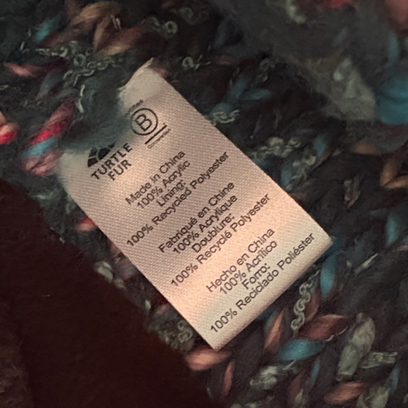 Turtle Fur Fleece-Lined Knit Pom-Pom Beanie - Picture 3 of 6